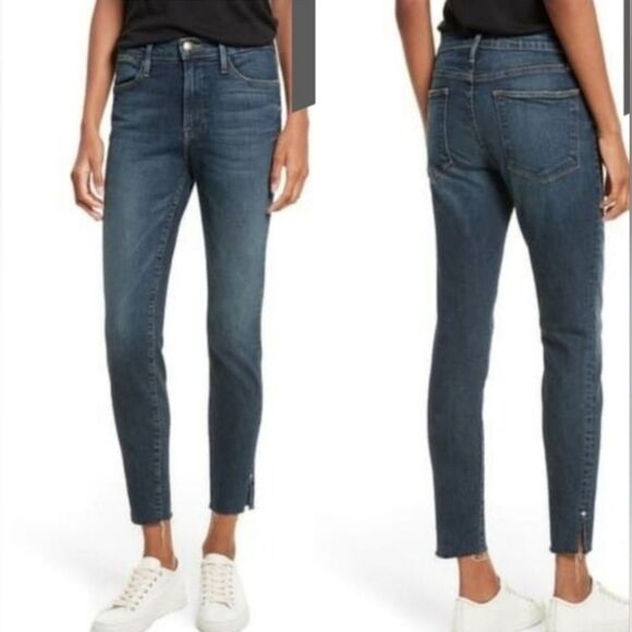 ☔️🔸️Frame Blue Le High Skinny Leg Jeans Size 6/28 - Picture 14 of 14